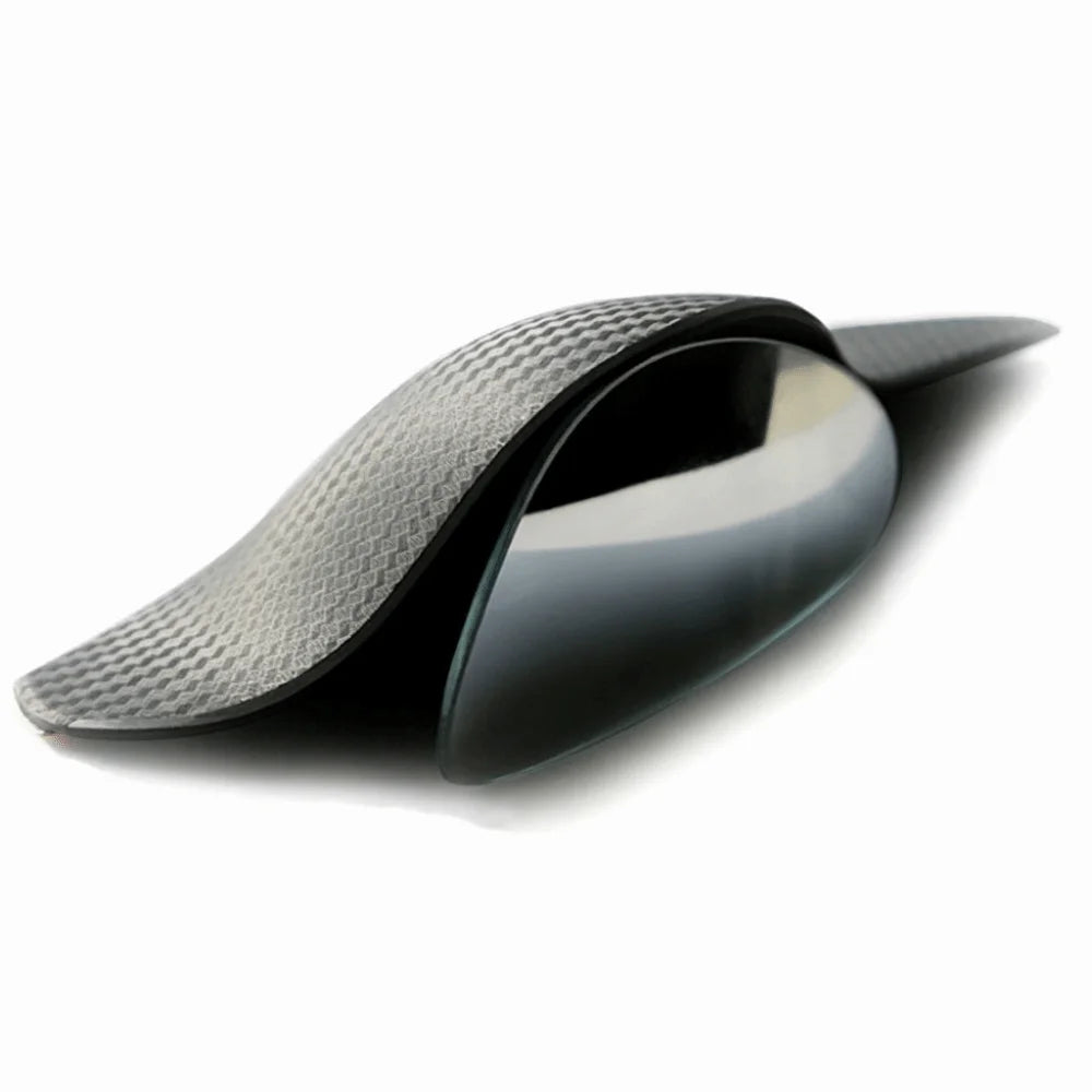 360 Degree Adjustable Car Mirror Wide Angle Frameless Convex Side Zpaxo Semicircle