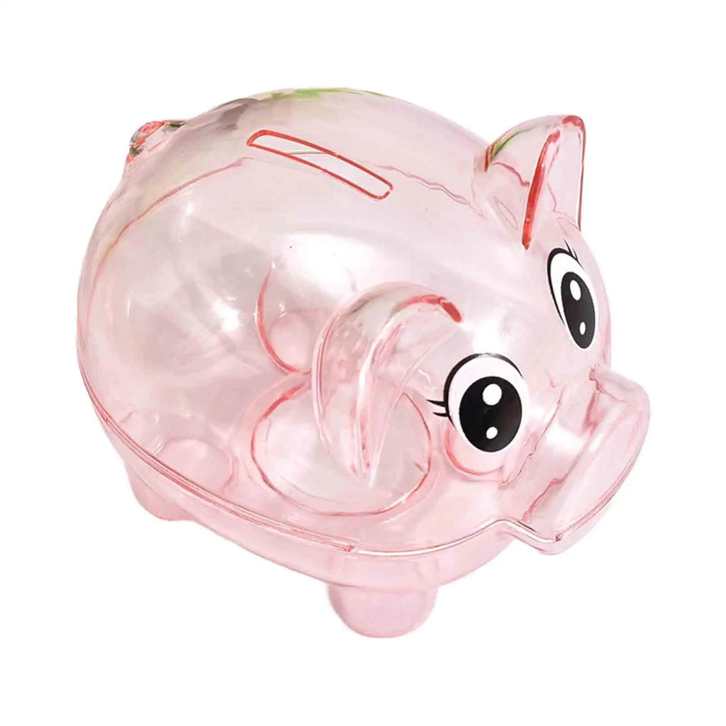 Piggy Bank Decorative Tabletop Ornament Storage Can Festival Gift Money Saving Pot Animal Money Bank Pig Statue for Kids Zpaxo Pink