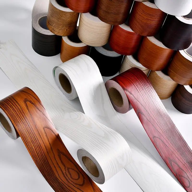 4.5M Realistic Wood Grain Repair Duct Tape Furniture Renovation Adhesive Skirting Waist Line Floor Stickers Home Decor Zpaxo
