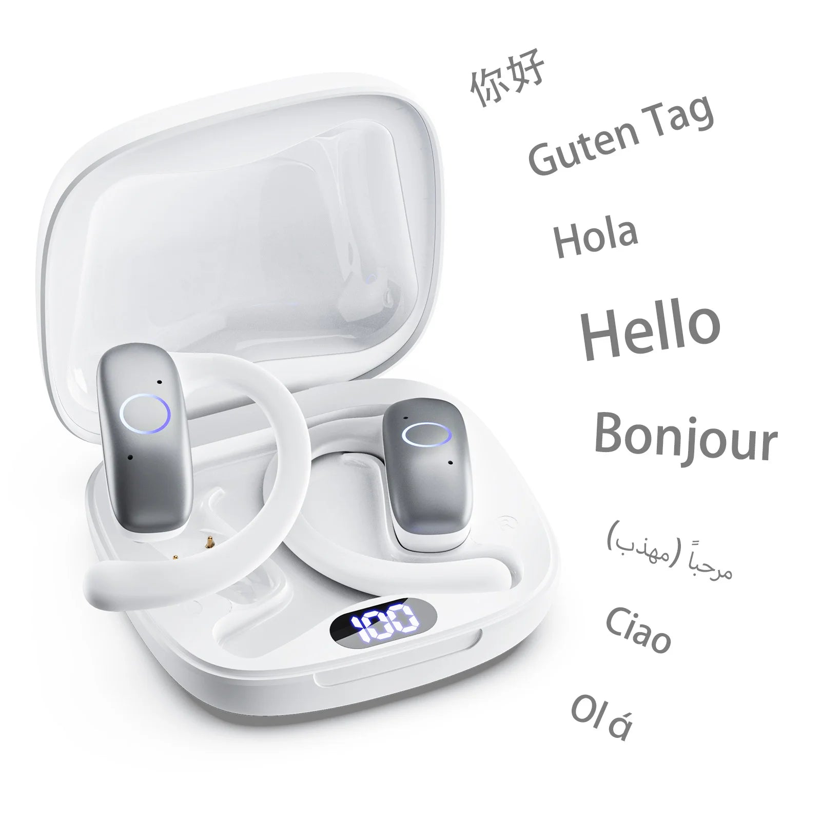 AI Smart Translation Headphones Sports Bluetooth Wireless Headset 114
