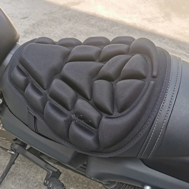Universal Motorcycle Gel Seat Cover – 3D Air Cushion Saddle Pad