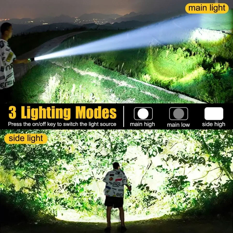 POCKETMAN 2300 Lumen USB Rechargeable LED Flashlight – 3 Modes