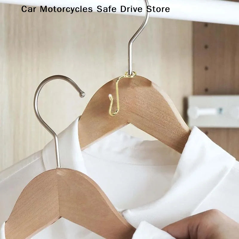 M10Pcs Hanger Connector Hooks Extender Stable Clothes Closet
