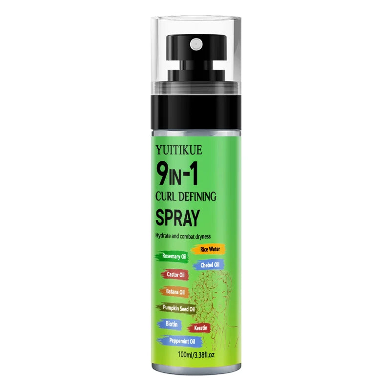 Anti-Frizz Curl Enhancer Spray – Biotin & Keratin | YUITIKUE Curl Enhancer Spray Zpaxo 1pc