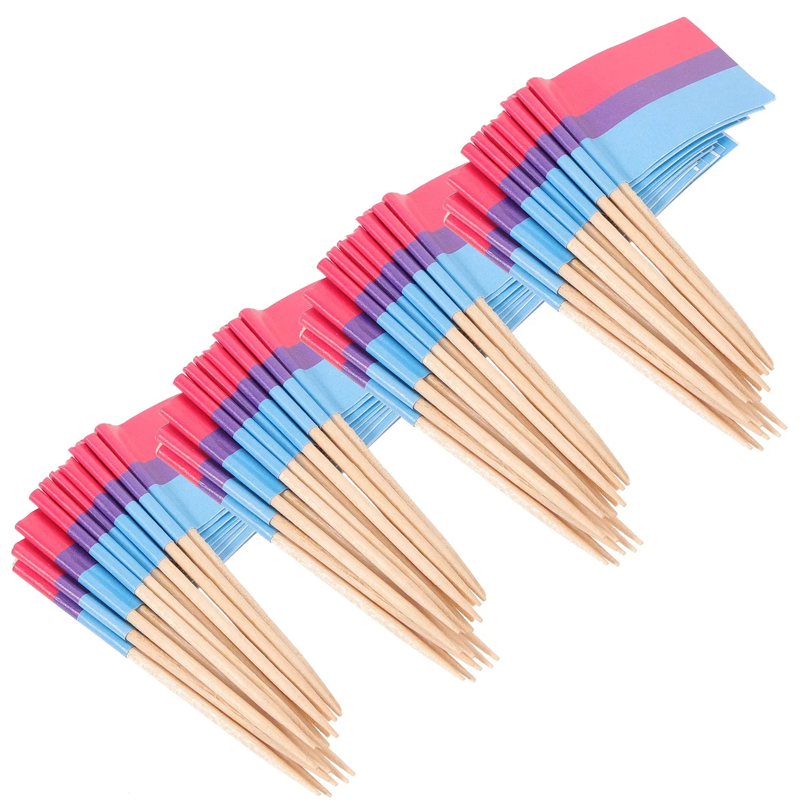 Flag Picks Food Toothpicks Decorative Fruit Dessert Toppers Bars