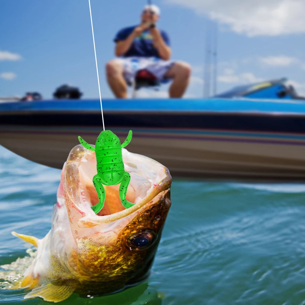 Frog Soft Bait Realistic Lure Attractive Fishing Saltwater Freshwater