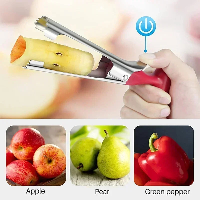 Stainless Steel Kitchen Premium Apple Corer Remover Apple Pears Seed Core Tool Fruit Cutter Seeder Slicer Knife Vegetable Tools Zpaxo