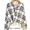5V Wearable Heating Electric Blanket Shawl 3 Heated Level Throw Blanket USB Charging Coral Velvet 8 Heated Areas Fast Heating Zpaxo C