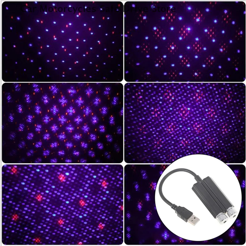 CMCar Roof Star Light LED Starry Atmosphere Ambient Projector Galaxy
