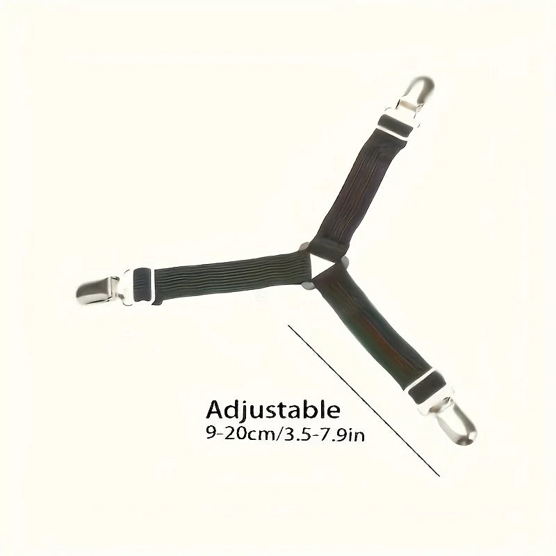 Non-slip Fitted Sheet Clips Multi-surface Stabilizing Solution