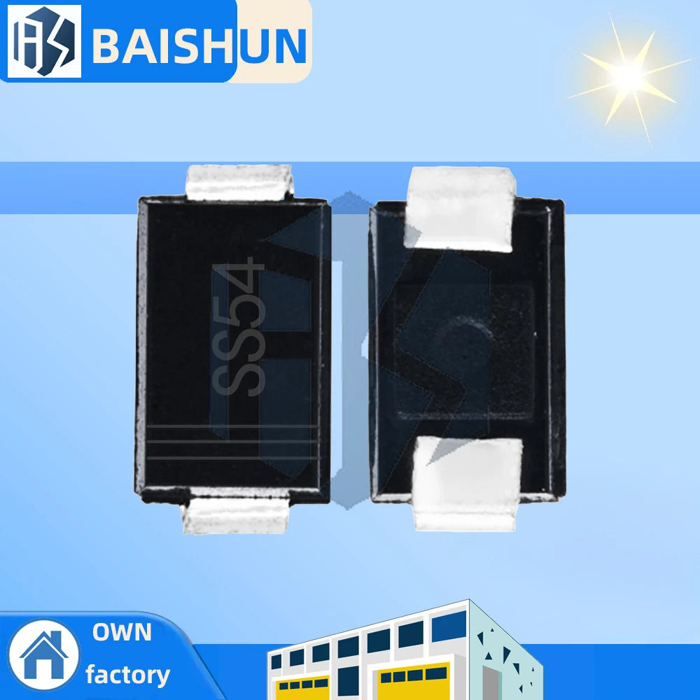 10PCS /50pcs/100PCS SMD Schottky diode SS54 SMA Zpaxo
