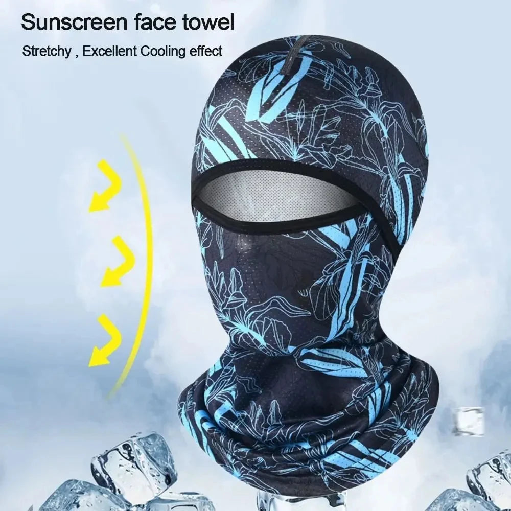 Sports Face Mask Cool Summer Ice Silk Cycling Full Hat Sun Protection