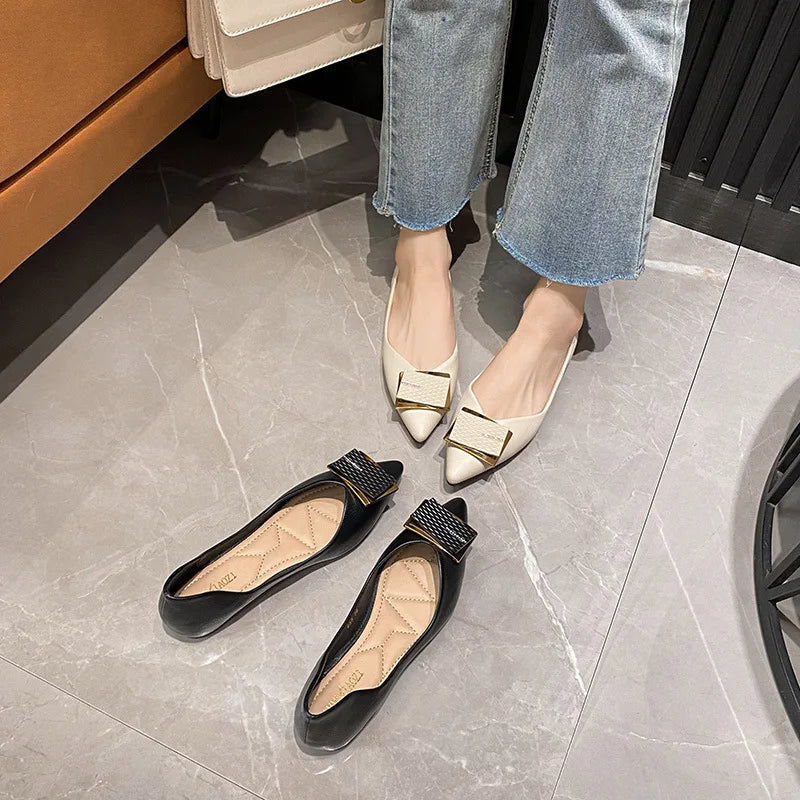 Flat Shoes for Women Spring and Summer 2025 New Casual Non Slip Ladies Shoe Plus Size Women's Shoes 41-43 loafers women Zpaxo