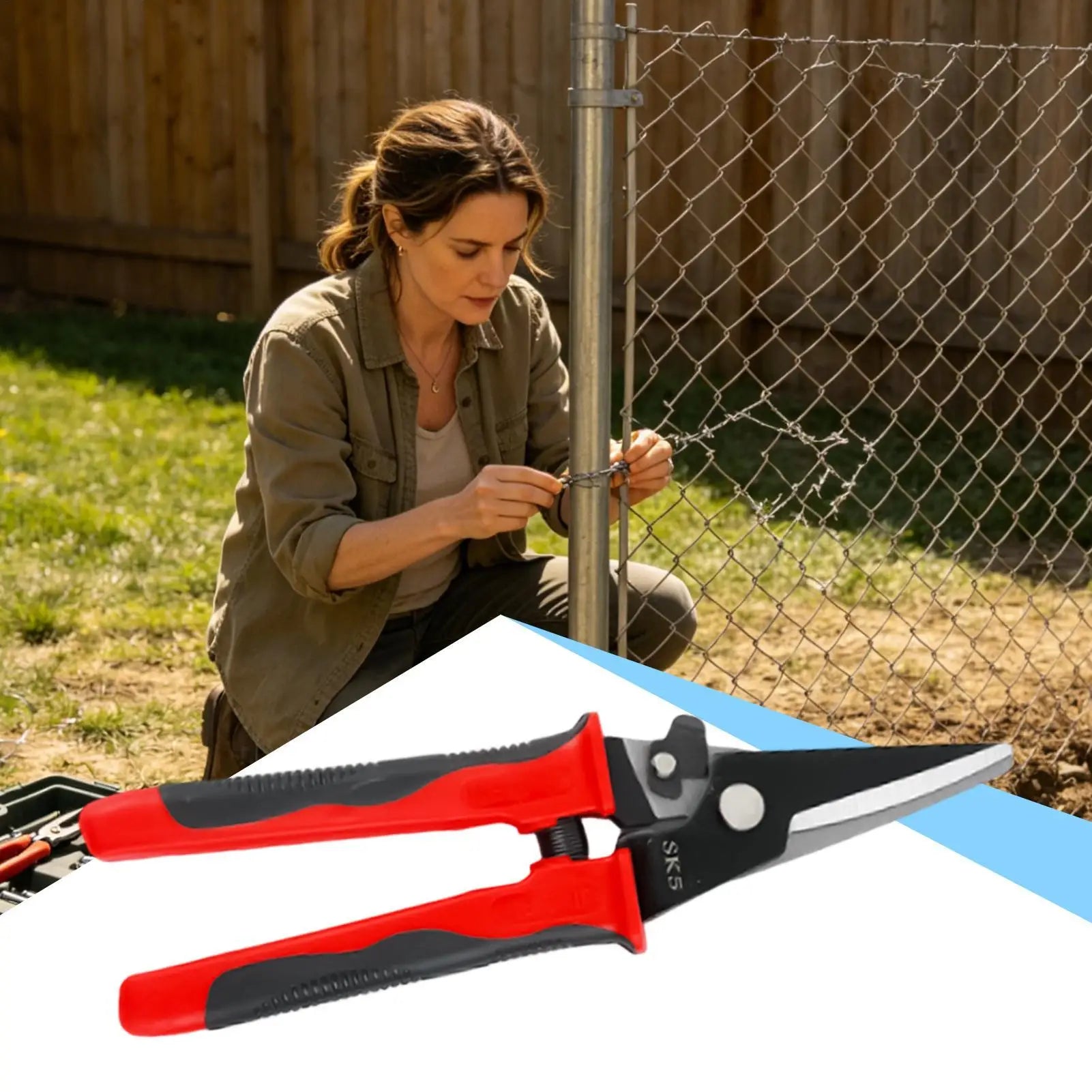 Industrial Tin Snip Aviation Shears Heavy Duty Metal Sheet Cutter