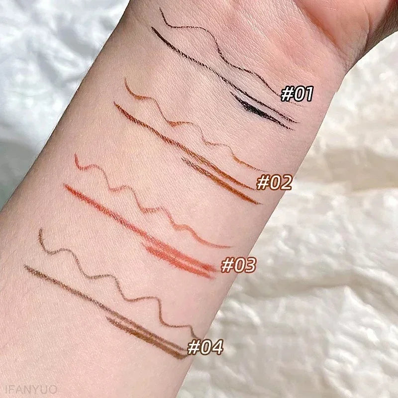Ultra Thin Black Brown Lower Eyelash Eyeliner Pen Waterproof Lasting Zpaxo