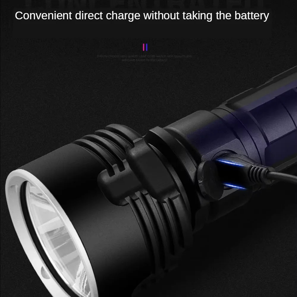 POCKETMAN P70 LED Tactical Flashlight – USB Rechargeable Torch