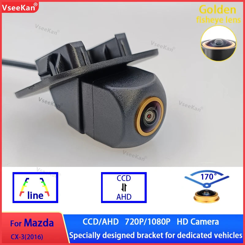 Car Rear View Camera AHD 1080P CVBS Mazda CX-32016Car Reverse Backup