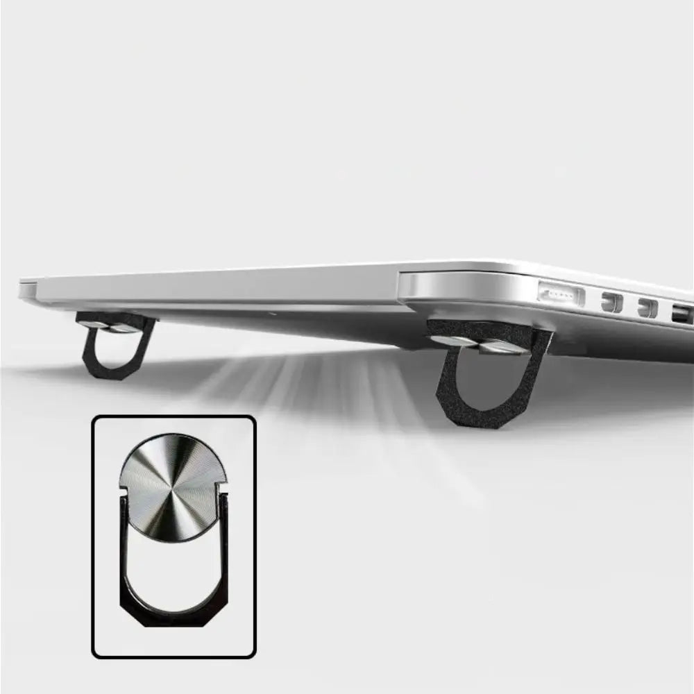 Self-Adhesive Mini Foldable Laptop Stand Invisible Adjustable Invisible Notebook Holders Metal Portable Zpaxo