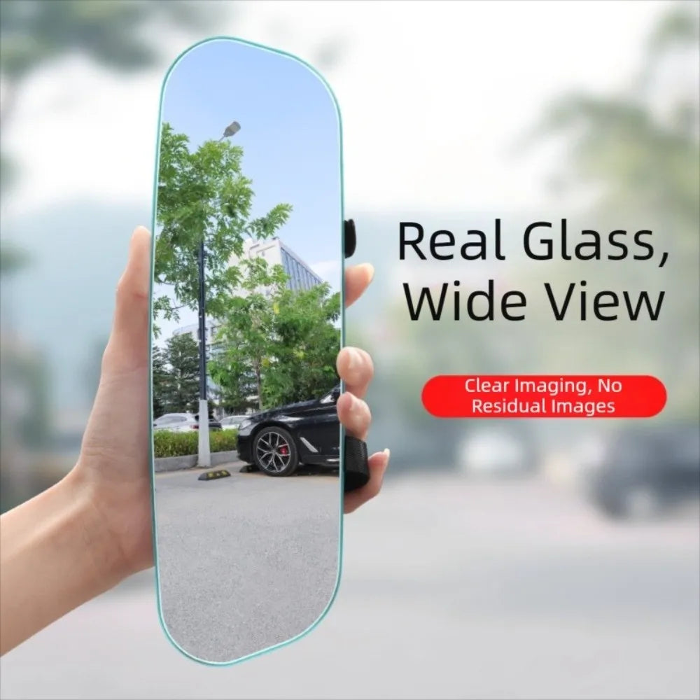Adjustable Wide Angle Convex Rearview Mirror High-definition Zpaxo Blue-300mm