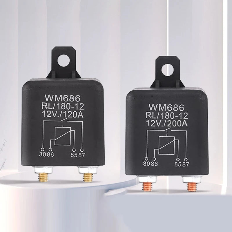 DC 12V/24V 100A–200A 4-Pin Normally Open Car Relay | WM686
