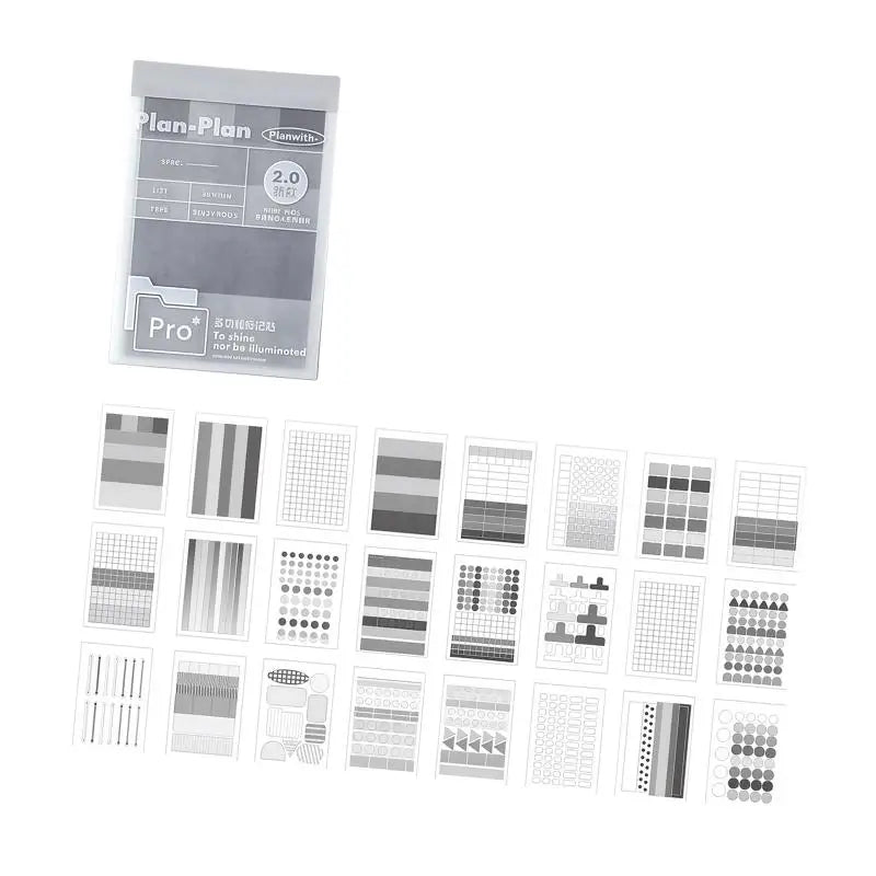Y1UB Multicolored Adhesive Note Sticker Assorted Index Tabs Daily Zpaxo