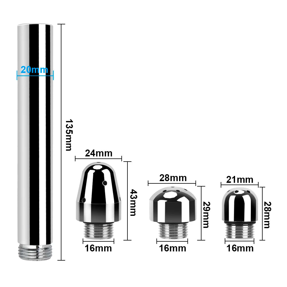 Anal Douche Vaginal Cleaner 7 Holes 3 Shower Heads Wash Cleansing Zpaxo