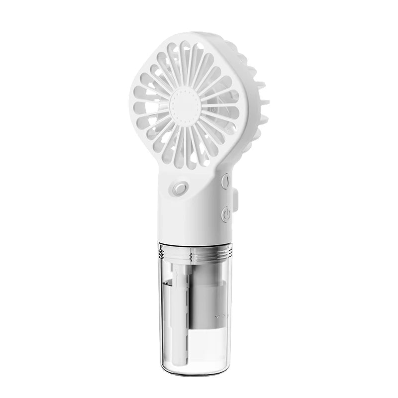 Mini Water Mist Fan Portable Handheld Humidifier Spray Rechargeable 4
