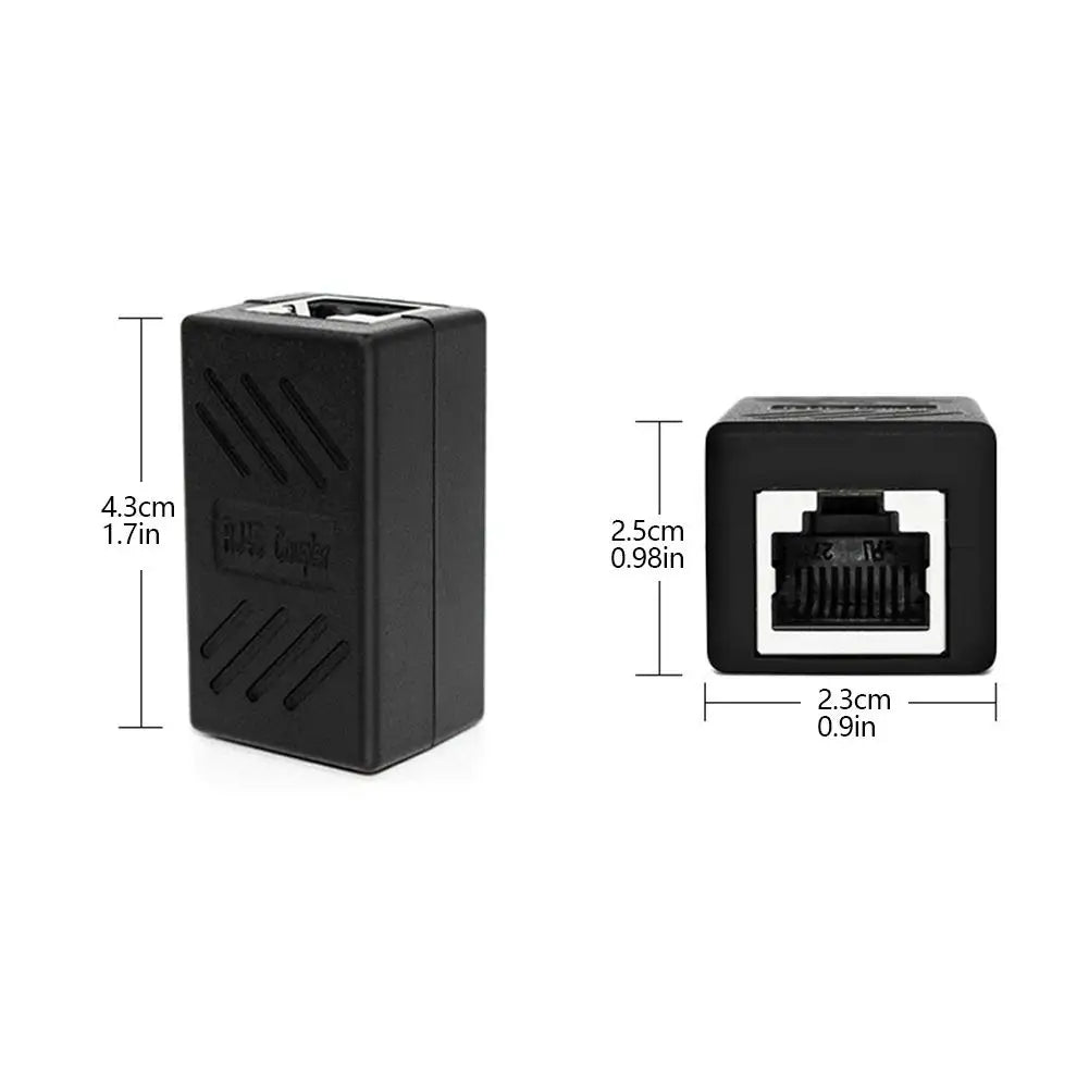 20pcs RJ45 Coupler Extender Connector Cat5 Cat6 Ethernet Coupler Female To Female RJ45 Extender Adapter Ethernet Cable Extender Zpaxo