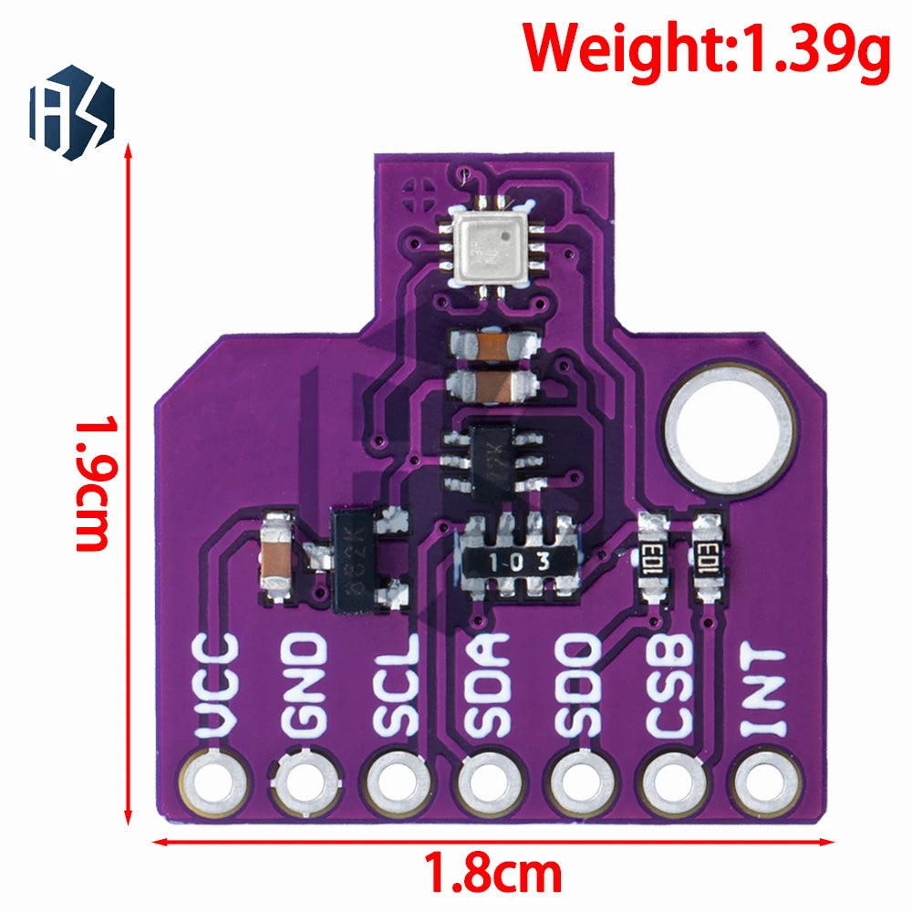 I2C Barometric Pressure Temperature Sensor BMP388L BMP390l 24-Bit Zpaxo