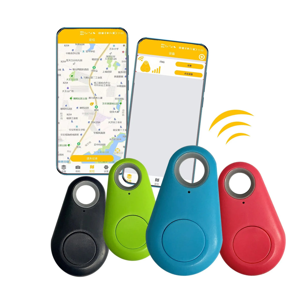 Mini Fashion Smart Dog Pets Bluetooth 4.0 GPS Tracker Anti-lost Alarm Tag Wireless Child Bag Wallet Key Finder Locator Zpaxo