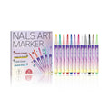 12-Color Nail Art Pen Set – Acrylic Doodle & Liner Pens Nail Art Pen Set Zpaxo Set A