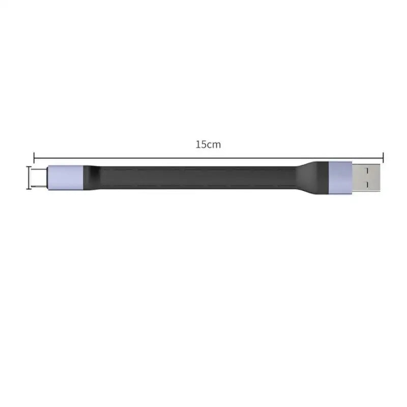 652F Short USB Type C Cable 40Gbps Fast Speed Data 240W Fast Charging Durability 15CM Length Zpaxo