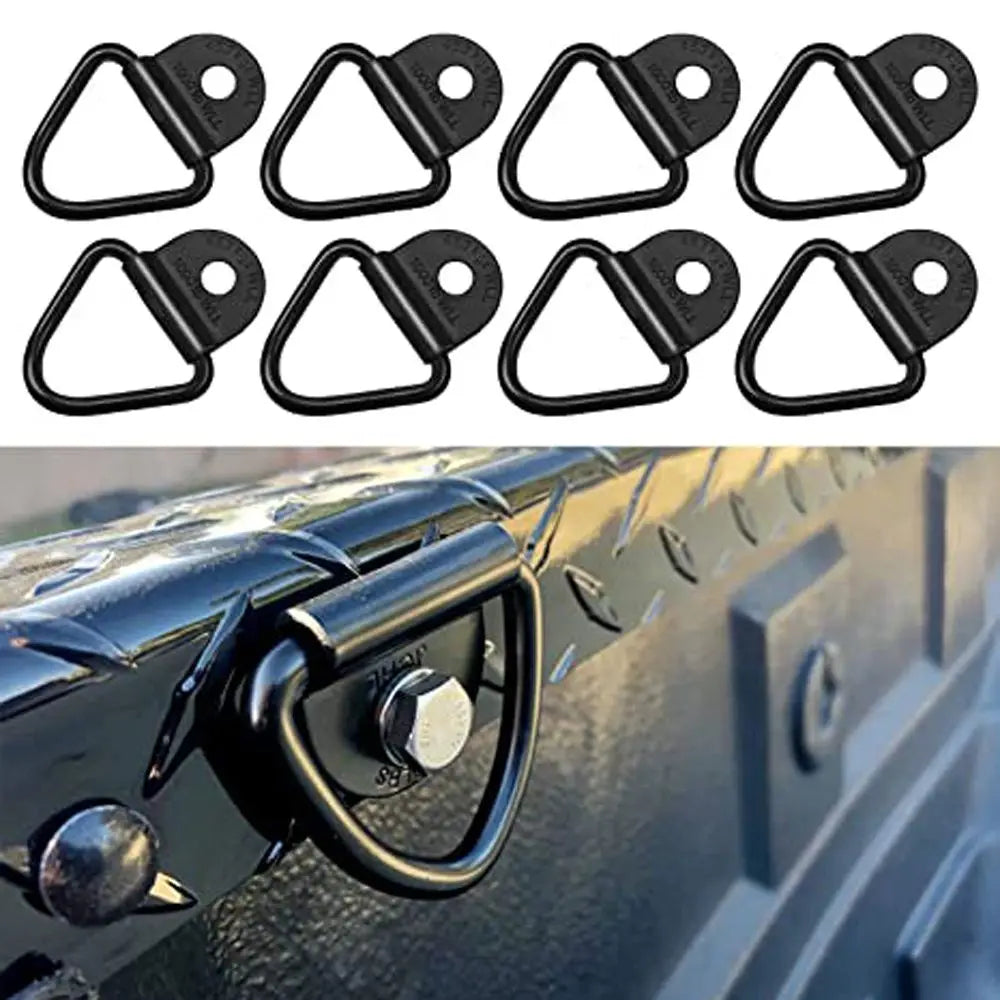 Car Accessories Heavy Duty 1000lbs for Trailer Black Steel Trailers Hook Cargo Tie-Down V-Ring Hangers V-Ring Bolton Zpaxo