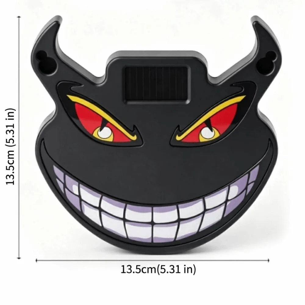 Eye Shape Solar LED Warning Light Suction Cup Self-charging Ambient Zpaxo