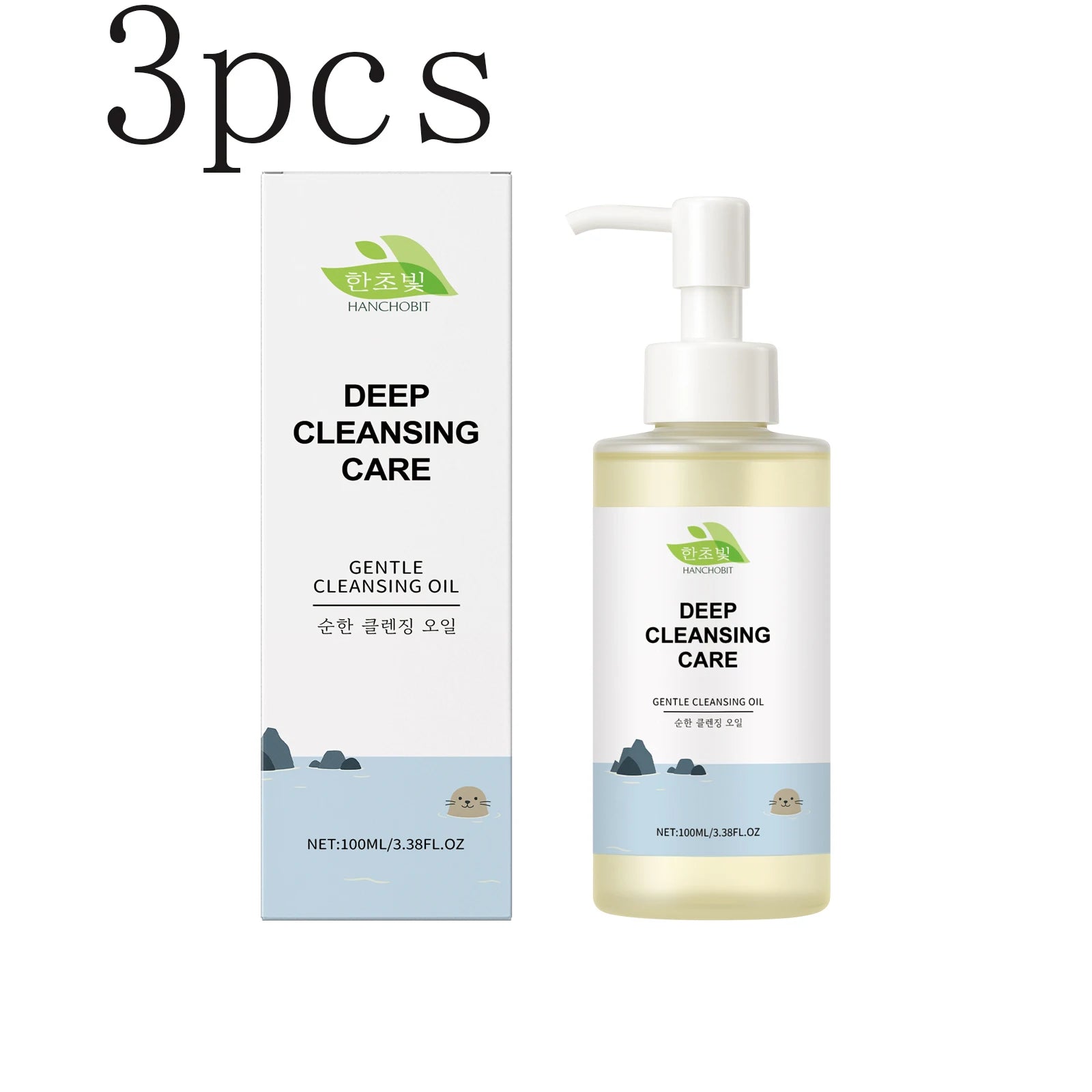 Cleansing Facial Oil: Moisturizing, Gentle Formula for Deeply Cleansing Pore Impurities & Skin Care Zpaxo 100mlx3pcs