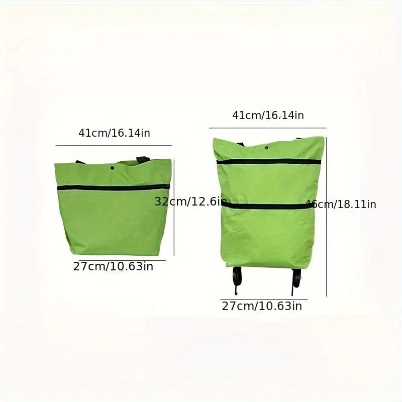 Foldable Portable Shopping Cart with Wheels – Lightweight Foldable Shopping Cart Zpaxo