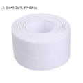 1m/3.2m PVC Waterproof Sealing Tape for Bathroom Sink, Shower, Bathtub and Toilet - Self Adhesive Wall Sticker Zpaxo WHITE 3.8CM 3.2M