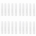 4-20pcs Silicone Cable Winder Organizer Earphone Clip Phone Charging Wire Cord Management Buckle Straps Line Storge Holder Clips Zpaxo White-20PCS