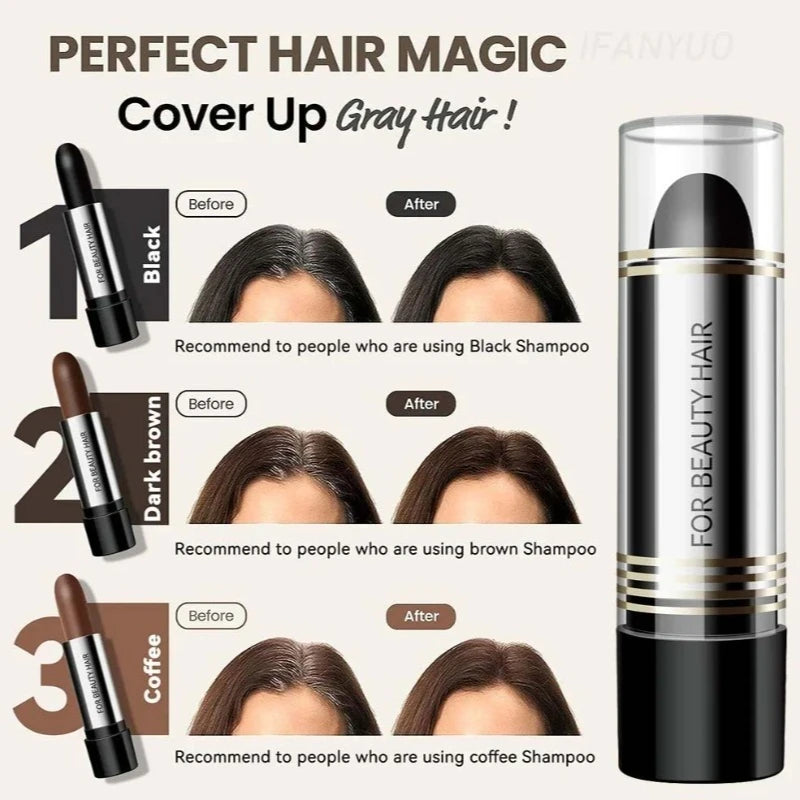 Black Brown One-off Temporary Hair Coloring Pen Covered White