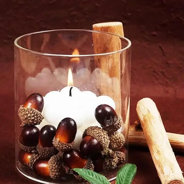 Artificial Acorns with Caps – Fall Decor & DIY Crafts 5/10 PCS
