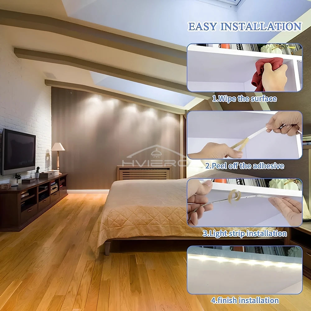 USB LED Light Strip SMD 2835 – Bedroom & Party Decor 1–5M