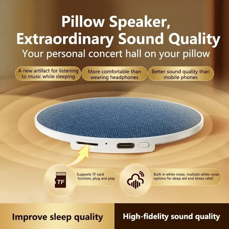 Wireless Pillow Speaker Sleep Aid 360 Surround Sound Bluetooth 5 4