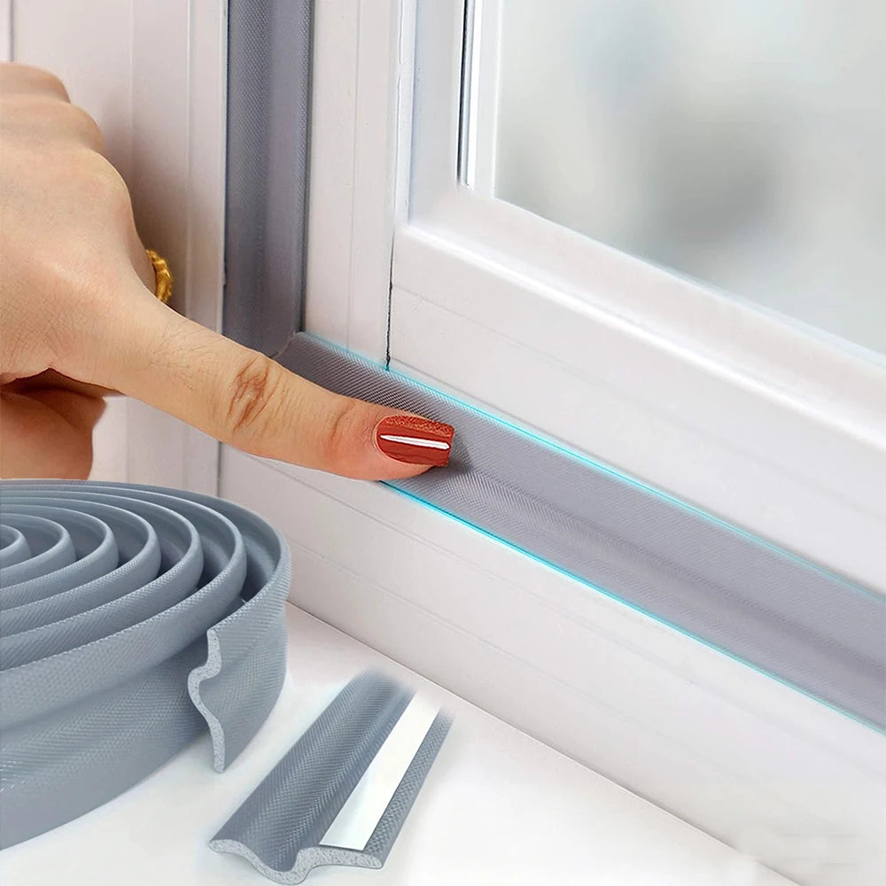 10M Weather Stripping Self-Adhesive Seal Strip for Door Window Window Insulation Soundproof Dustproof Gap Filler Zpaxo