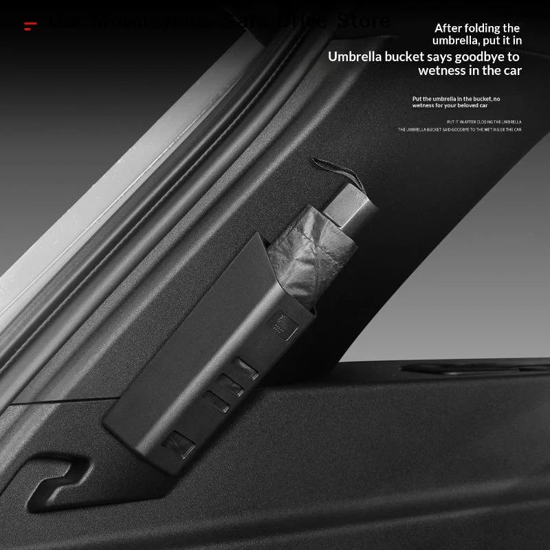CMUniversal Car Umbrella Holder Storage Box Trunk Waterproof Rain