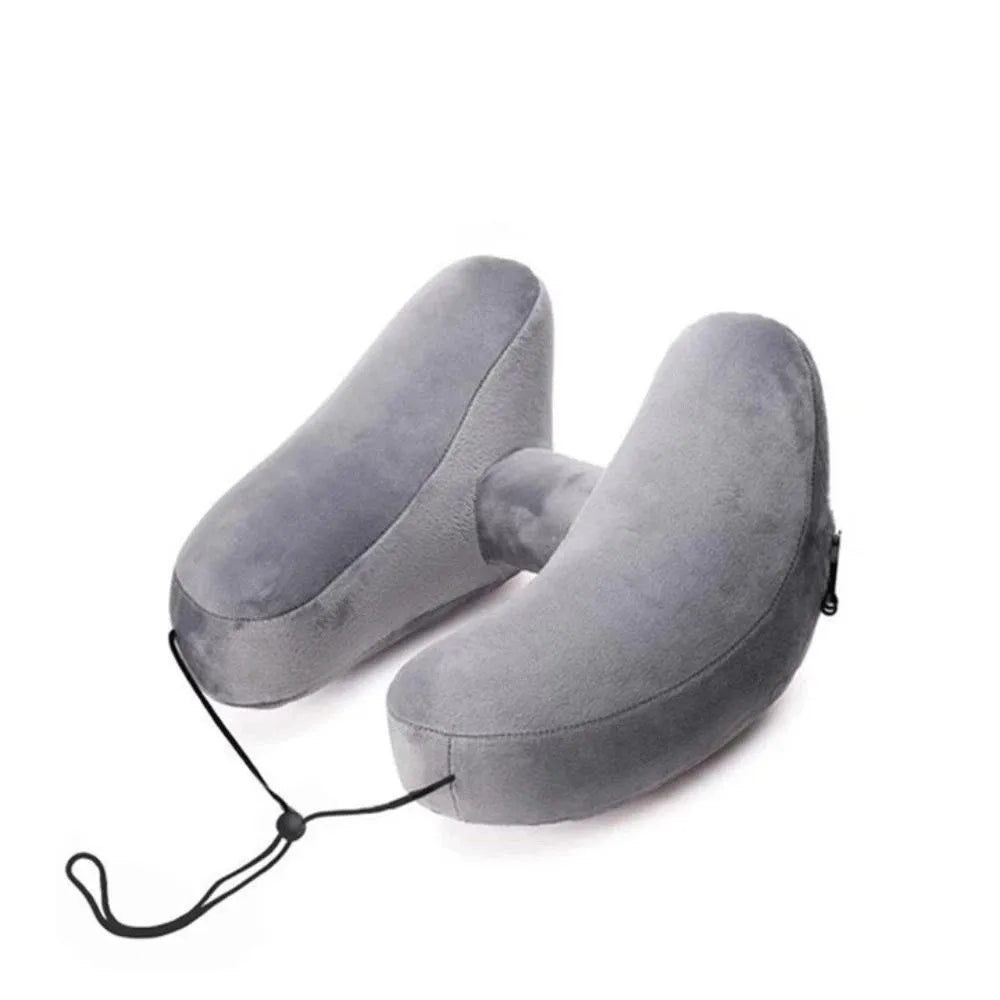 Inflatable Design Travel Neck Pillow Storage Pouch Breathable Zpaxo
