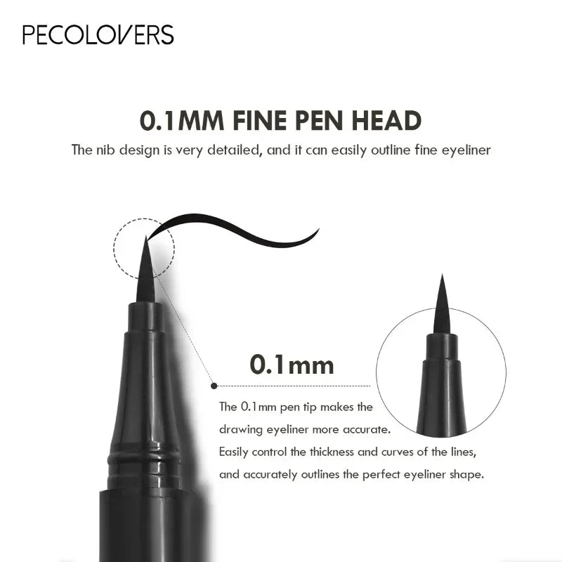 5PCS/Set 0.1mm Liquid Eyeliner Eyebrow Pencil - Anti-sweat, Anti-fouling, Lightweight, Quick-drying, Suitable for All Skin Types Zpaxo