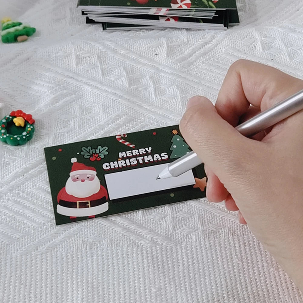 30Pcs Christmas Scratch Off Cards Santa Claus Christmas Tree Party Favors DIY Games Supplies Gift Vouchers Zpaxo