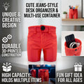 Novelty Red Shirt Trousers Popcorn Bucket Funny Movie Night Snack