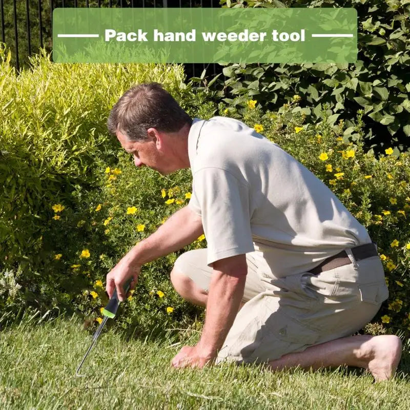 Heavy-Duty Weed Puller Tool - Ergonomic Root Remover for Lawn, Patio Gravel, Effortless Manual Weeding Tool with Non-Slip Grip Zpaxo