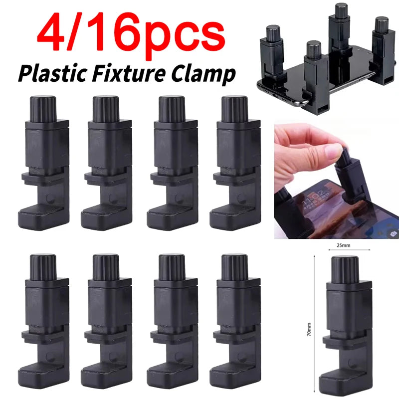 4/16Pcs Universal Fixture Clamp Holder Adjustable Phone Repair Tools For LCD Display Assembly Screen Holder Kit Set Repair Bench Zpaxo